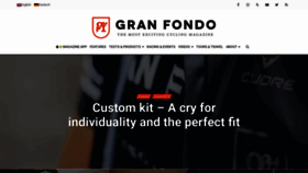 What Granfondo-cycling.com website looked like in 2019 (5 years ago)