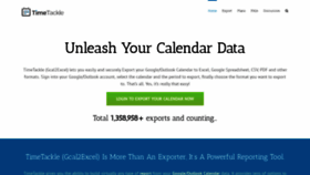 What Gcal2excel.com website looked like in 2019 (5 years ago)