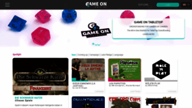 What Gameontabletop.com website looked like in 2019 (5 years ago)