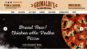 What Grimaldispizzeria.com website looked like in 2019 (5 years ago)