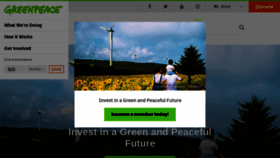 What Greenpeace.org website looked like in 2019 (5 years ago)