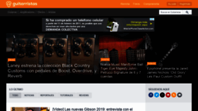 What Guitarristas.info website looked like in 2019 (5 years ago)