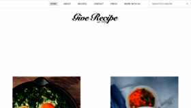 What Giverecipe.com website looked like in 2019 (5 years ago)