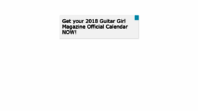 What Guitargirlmag.com website looked like in 2019 (5 years ago)