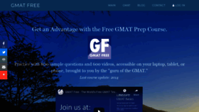 What Gmatfree.com website looked like in 2019 (5 years ago)