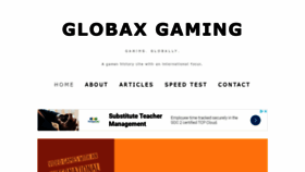 What Globaxgaming.com website looked like in 2019 (5 years ago)