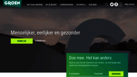 What Groen.be website looked like in 2019 (5 years ago)