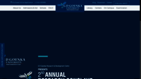 What Gdgoenkauniversity.com website looked like in 2019 (6 years ago)