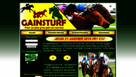 What Gainsturf.com website looked like in 2019 (5 years ago)