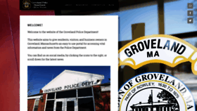 What Grovelandpolice.com website looked like in 2019 (5 years ago)