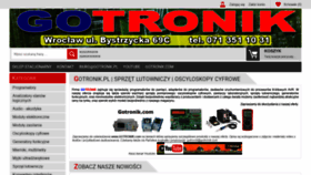 What Gotronik.pl website looked like in 2019 (5 years ago)
