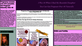 What Getpregnantover40.com website looked like in 2019 (5 years ago)