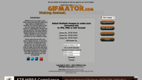What Gifmator.com website looked like in 2019 (5 years ago)