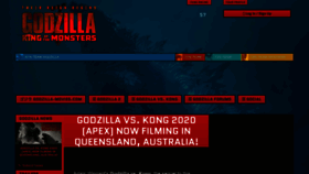 What Godzilla-movies.com website looked like in 2019 (5 years ago)