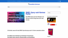 What Gesundheits-universum.de website looked like in 2019 (5 years ago)