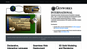 What Genworks.com website looked like in 2019 (5 years ago)