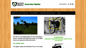 What Greenrayvehicles.com website looked like in 2019 (5 years ago)