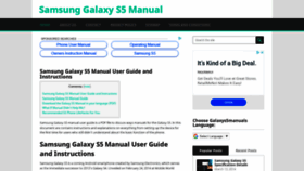 What Galaxys5manuals.com website looked like in 2019 (5 years ago)