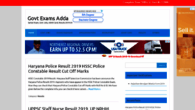 What Govtexamsadda.com website looked like in 2019 (5 years ago)