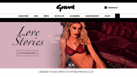 What Gossard.com website looked like in 2019 (5 years ago)