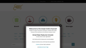 What Greatchefs.com website looked like in 2019 (5 years ago)