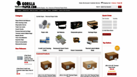 What Gorillapaper.com website looked like in 2019 (5 years ago)