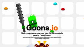 What Goons.io website looked like in 2019 (5 years ago)