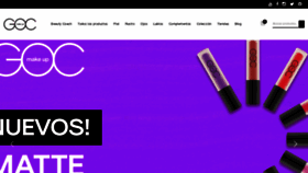 What Gocmakeup.com website looked like in 2019 (5 years ago)
