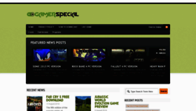 What Gamerspecial.com website looked like in 2019 (5 years ago)