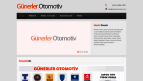 What Gunerlerotomotiv.com.tr website looked like in 2019 (5 years ago)