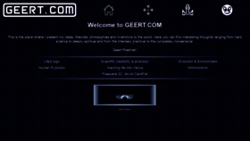 What Geert.com website looked like in 2019 (5 years ago)