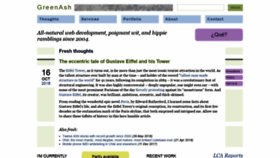 What Greenash.net.au website looked like in 2019 (5 years ago)