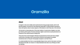 What Gramzilla.net website looked like in 2019 (5 years ago)