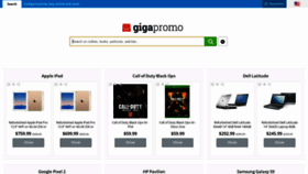 What Gigapromo.com website looked like in 2019 (5 years ago)