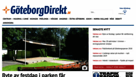 What Goteborgdirekt.se website looked like in 2019 (5 years ago)