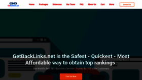 What Getbacklinks.net website looked like in 2019 (5 years ago)