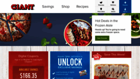 What Giantfoodstores.com website looked like in 2019 (5 years ago)