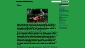 What Greenwoodworking.com website looked like in 2019 (5 years ago)