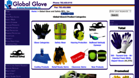 What Globalglove.com website looked like in 2019 (6 years ago)
