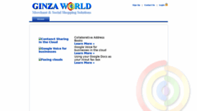 What Ginzaworld.com website looked like in 2019 (6 years ago)