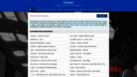 What Goear.eu website looked like in 2019 (5 years ago)
