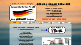 What Germansolar.co.za website looked like in 2019 (5 years ago)