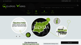 What Gipuzkoairekia.eus website looked like in 2019 (5 years ago)