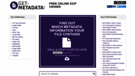 What Get-metadata.com website looked like in 2019 (5 years ago)