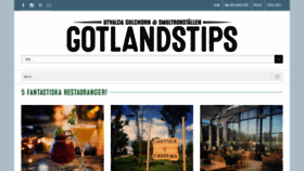 What Gotlandstips.se website looked like in 2019 (5 years ago)