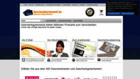 What Geschenkkartenwelt.de website looked like in 2019 (5 years ago)