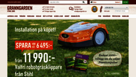 What Granngarden.se website looked like in 2019 (5 years ago)