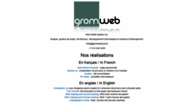 What Gromweb.com website looked like in 2019 (5 years ago)