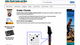 What Guitar-chords.org.uk website looked like in 2019 (5 years ago)