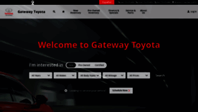 What Gatewaytoyota.com website looked like in 2019 (5 years ago)